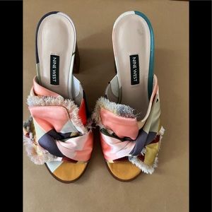 Nine West Byron Multi colored Mule size 8M